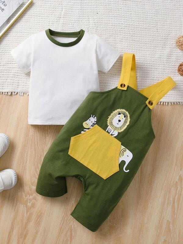 Baby Cartoon Pocket 2 Piece Set