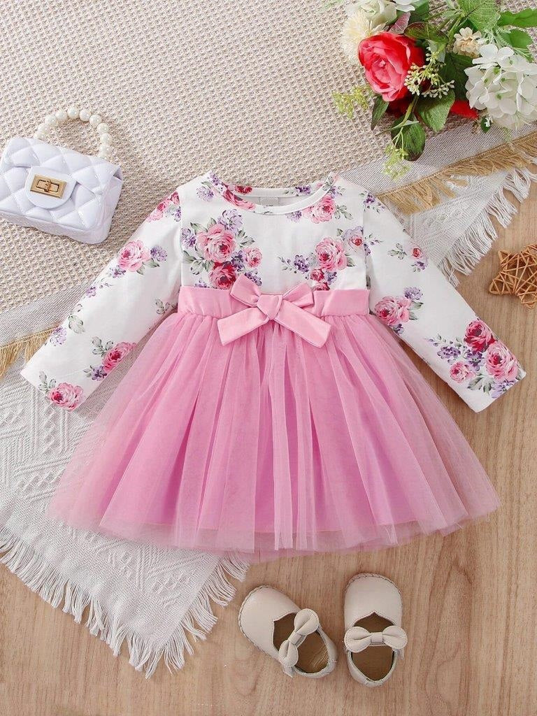 Baby Pink Floral Dress