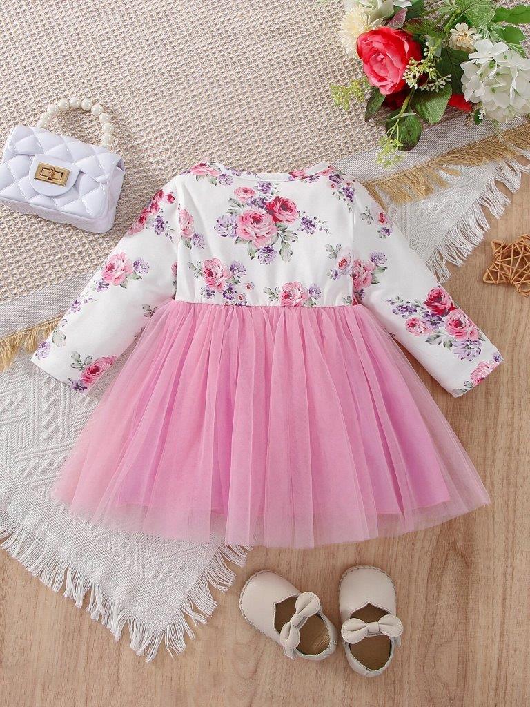 Baby Pink Floral Dress