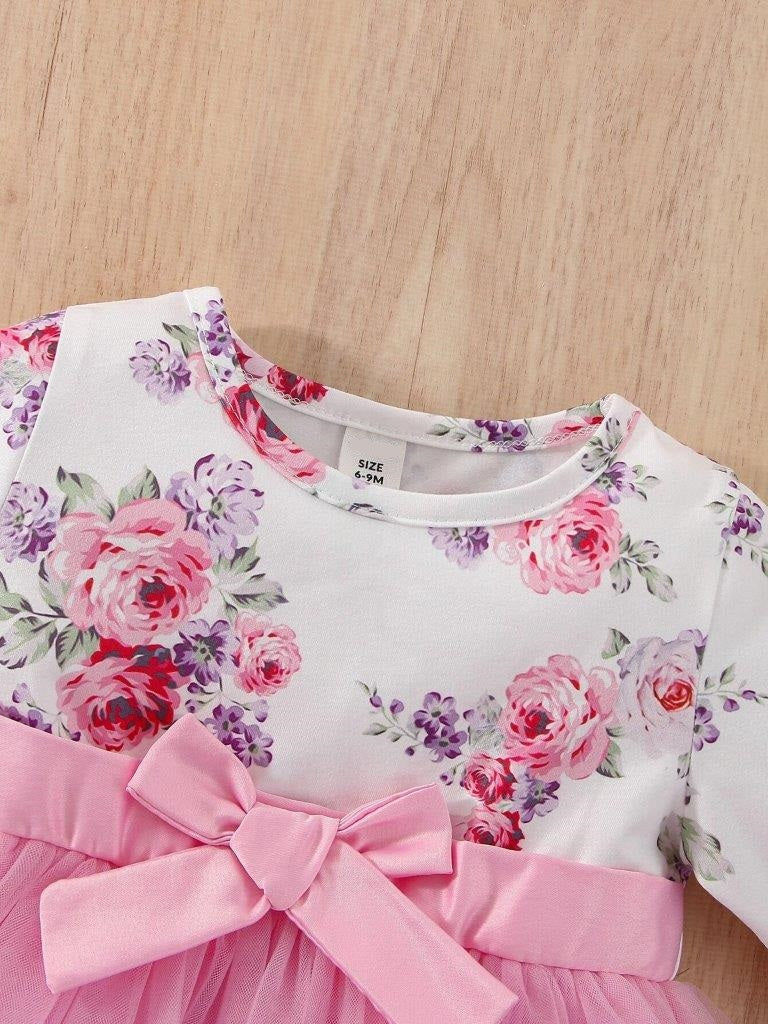 Baby Pink Floral Dress
