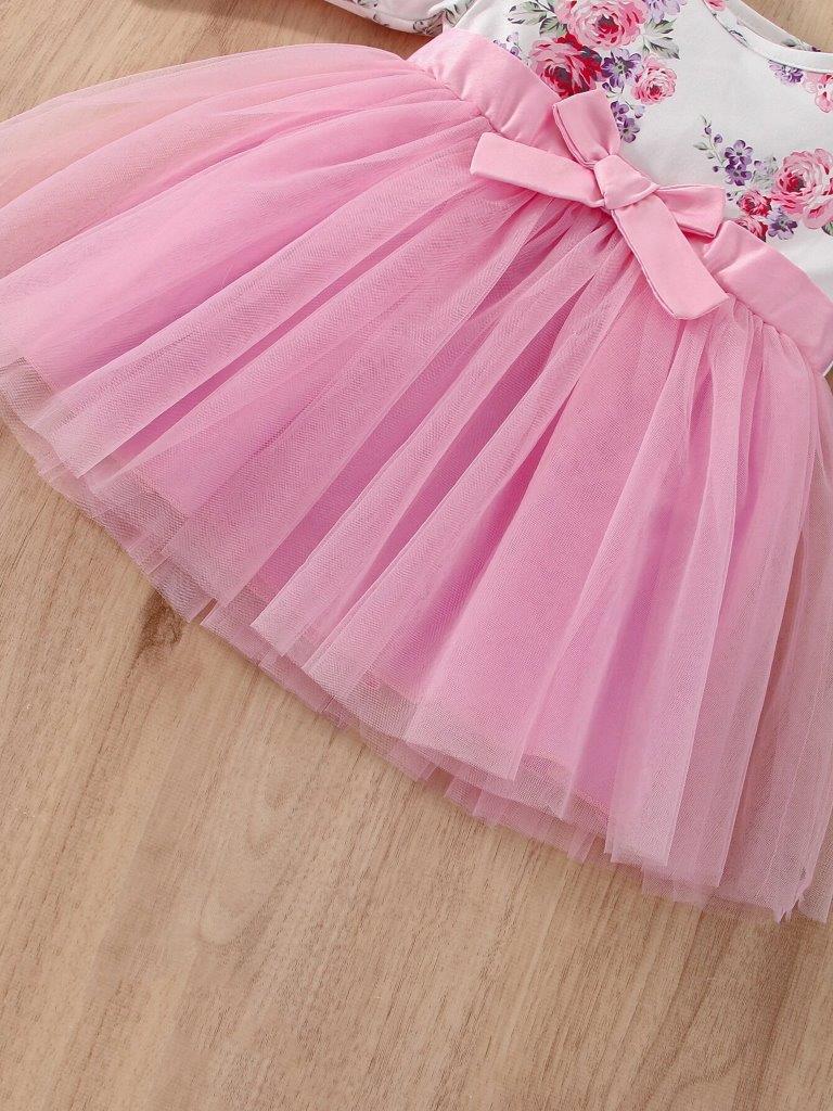 Baby Pink Floral Dress