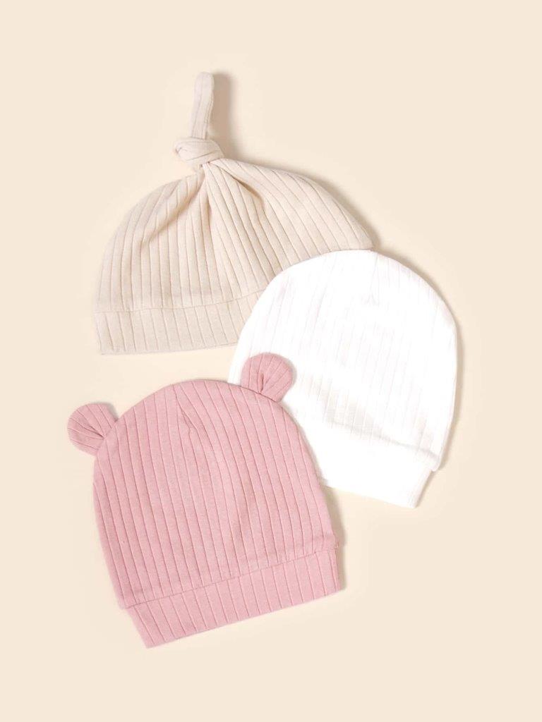 Baby 3 Piece Beanie Set Girl