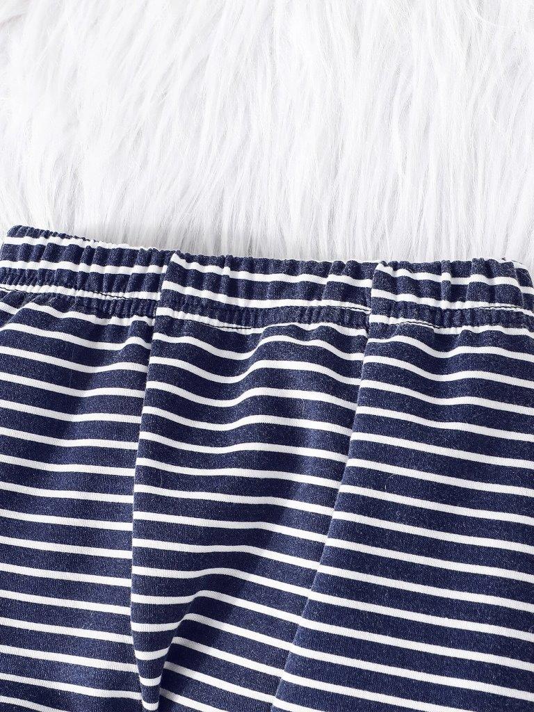 Baby Slogan Pullover And Pants Set