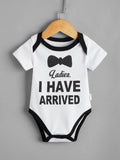 Baby Bow Tie Slogan Bodysuit