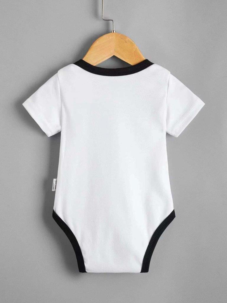 Baby Bow Tie Slogan Bodysuit