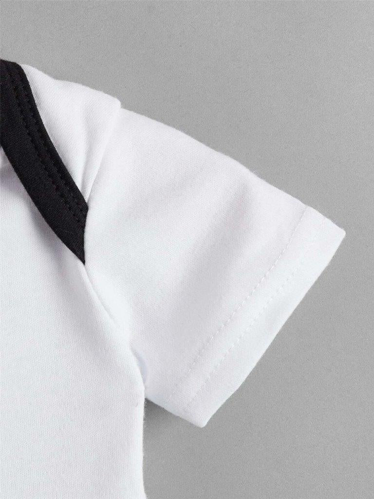 Baby Bow Tie Slogan Bodysuit