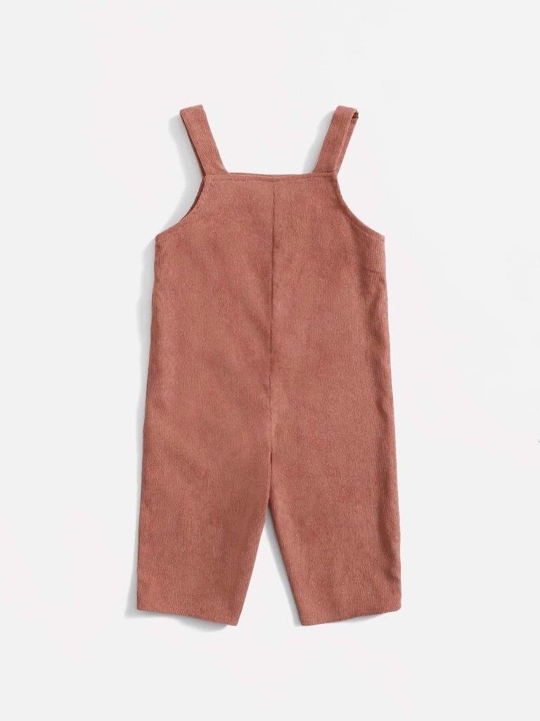 Baby Heart Corduroy Jumpsuit (without Tee)