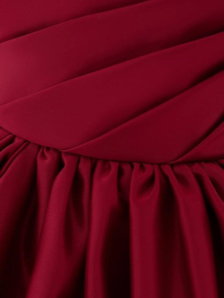 Baby Elegant Burgundy Big Bow Dress