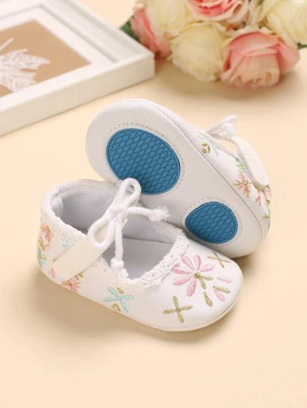 Baby Embroidered Flats