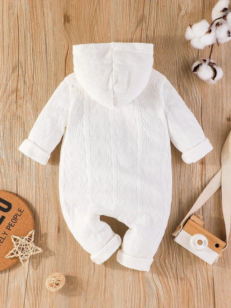 Baby Button Hoodie Jumpsuit