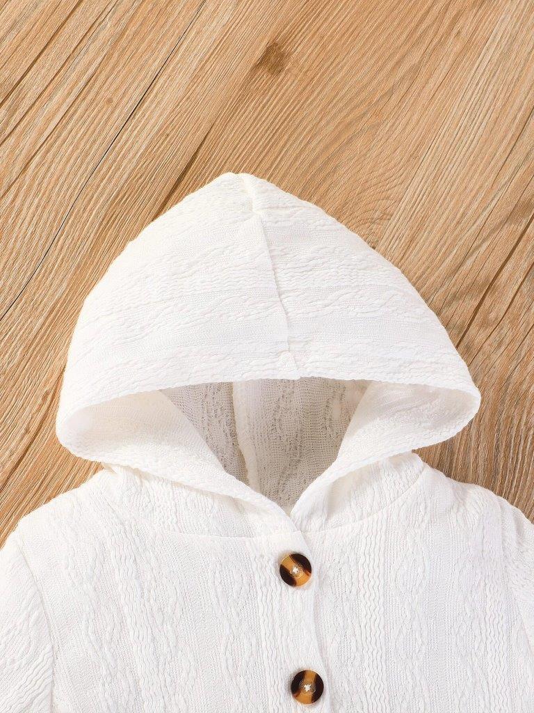 Baby Button Hoodie Jumpsuit