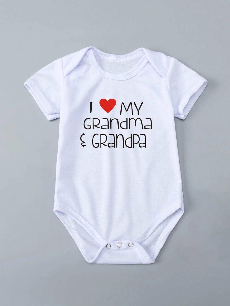 Baby Heart Slogan Bodysuit