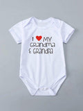 Baby Heart Slogan Bodysuit
