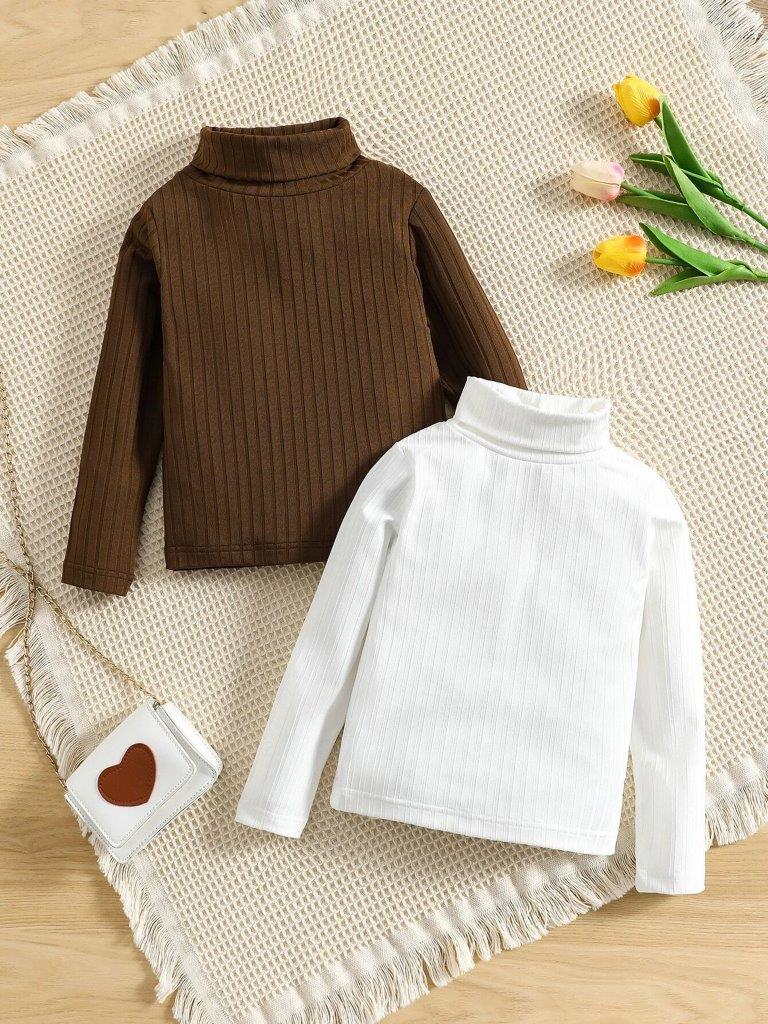 Toddler Girls 2 Pack Turtle Neck Set