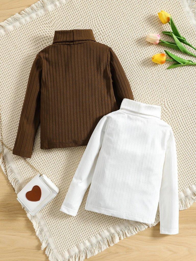 Toddler Girls 2 Pack Turtle Neck Set