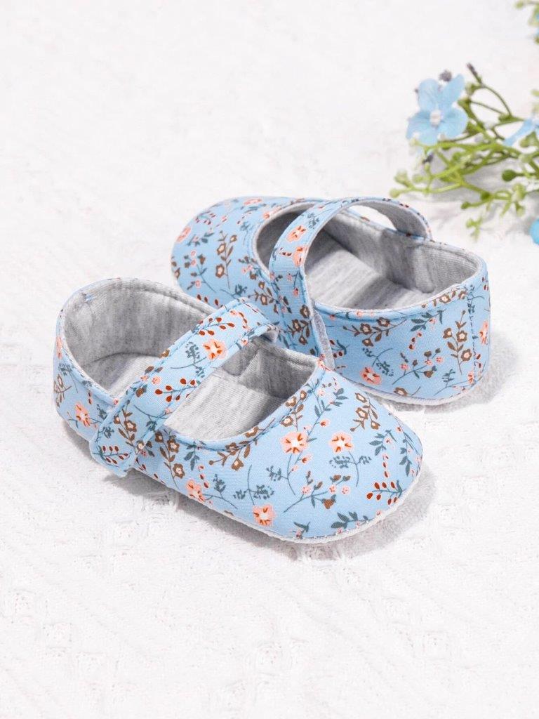 Baby Blue Floral Mary Jane