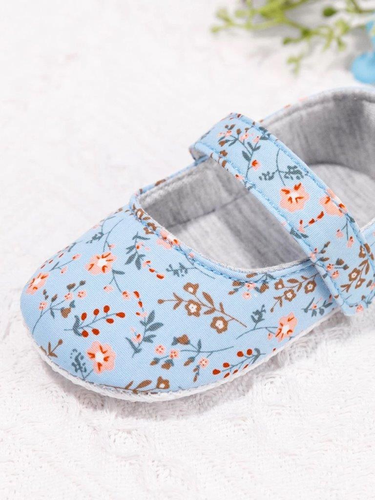 Baby Blue Floral Mary Jane