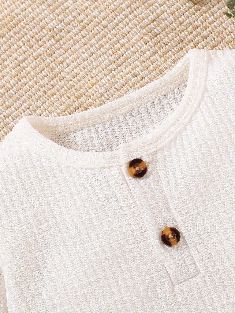Baby 2 Piece Half Button Set