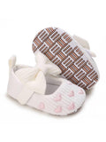 Baby Heart Embroidered Mary Jane White