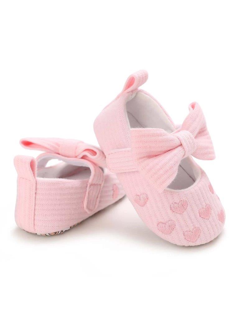 Baby Heart Embroidered Mary Jane