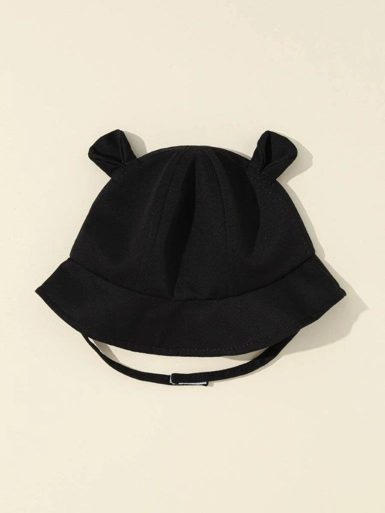Baby Black Bucket Hat 0-6 Months