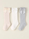 Baby Set of 3 Bow Socks 1-2 Years Mix 2