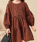 Toddler Girls Lantern Sleeve Dress