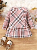 Baby Plaid Print Dress
