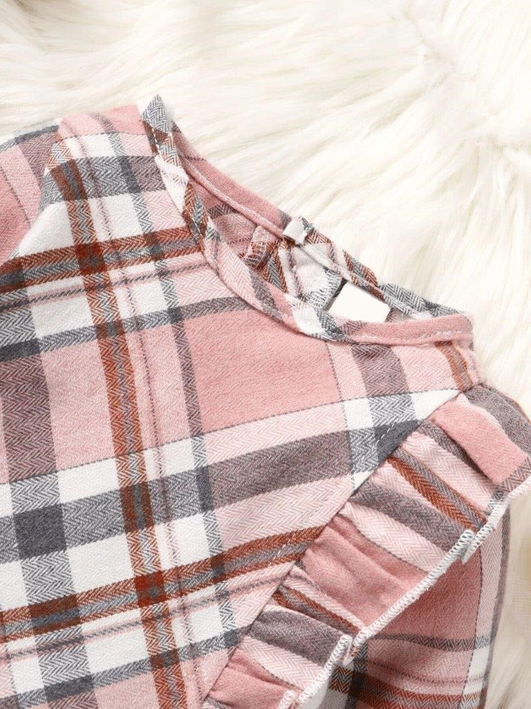 Baby Plaid Print Dress