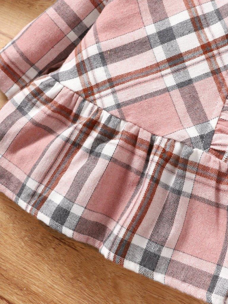 Baby Plaid Print Dress