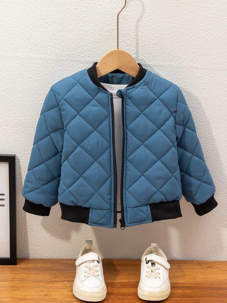 Toddler Boys Trim Baseball Jacket