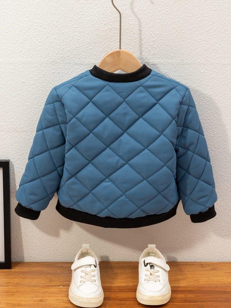 Toddler Boys Trim Baseball Jacket
