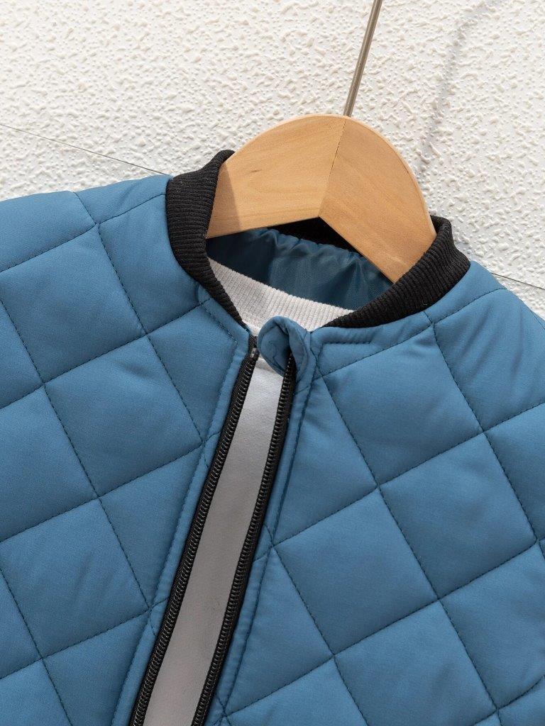 Toddler Boys Trim Baseball Jacket