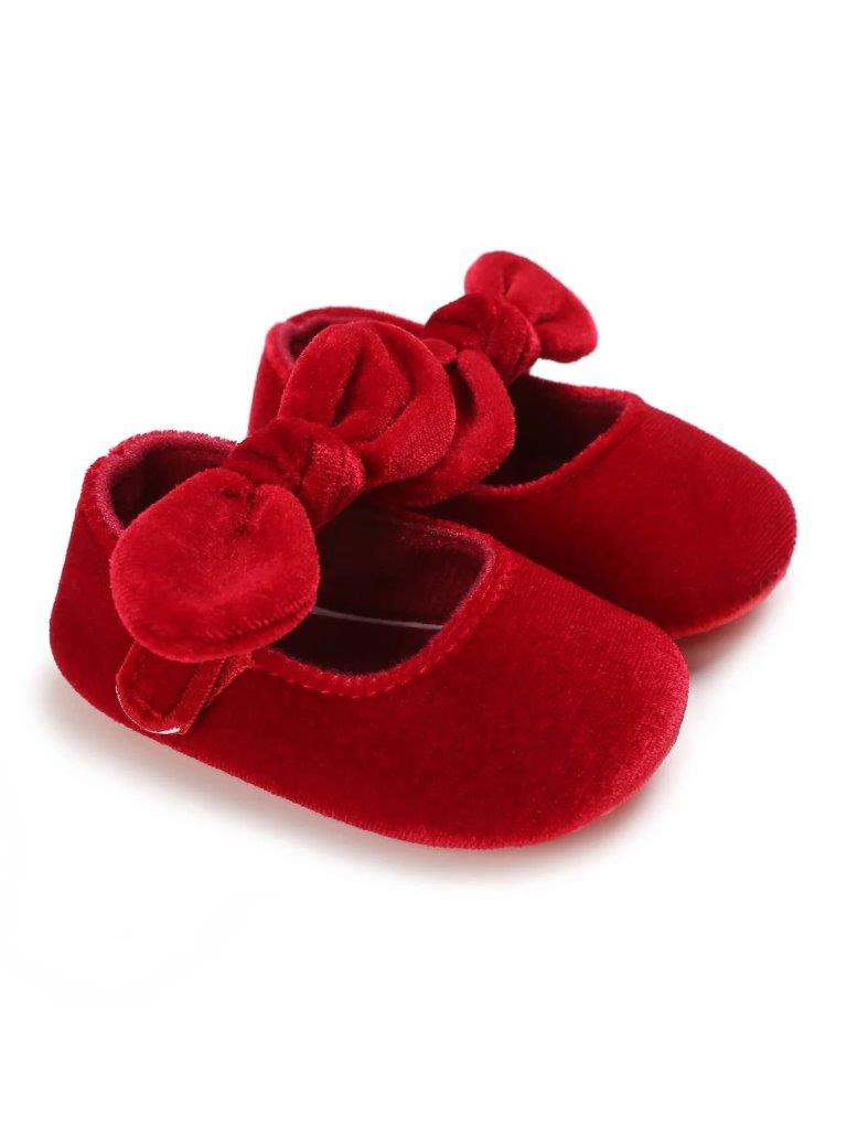 Baby Red Velvet Flats