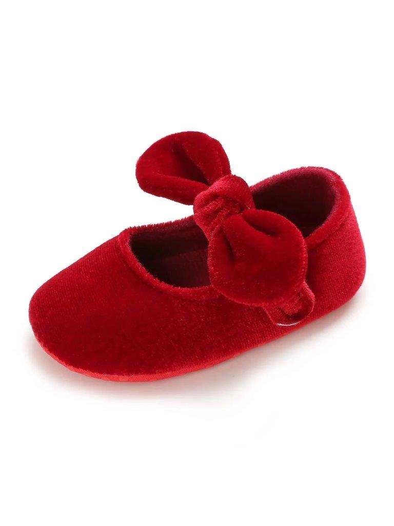 Baby Red Velvet Flats