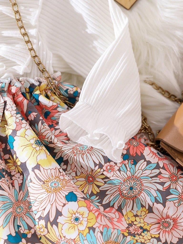 Baby Ruffle Floral Print Dress