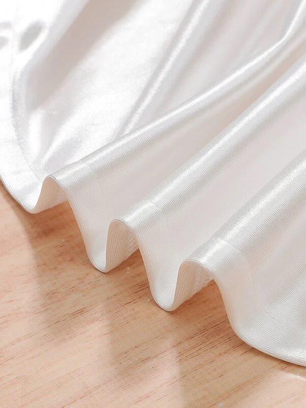 Baby Gold Ruffle Trim Dress