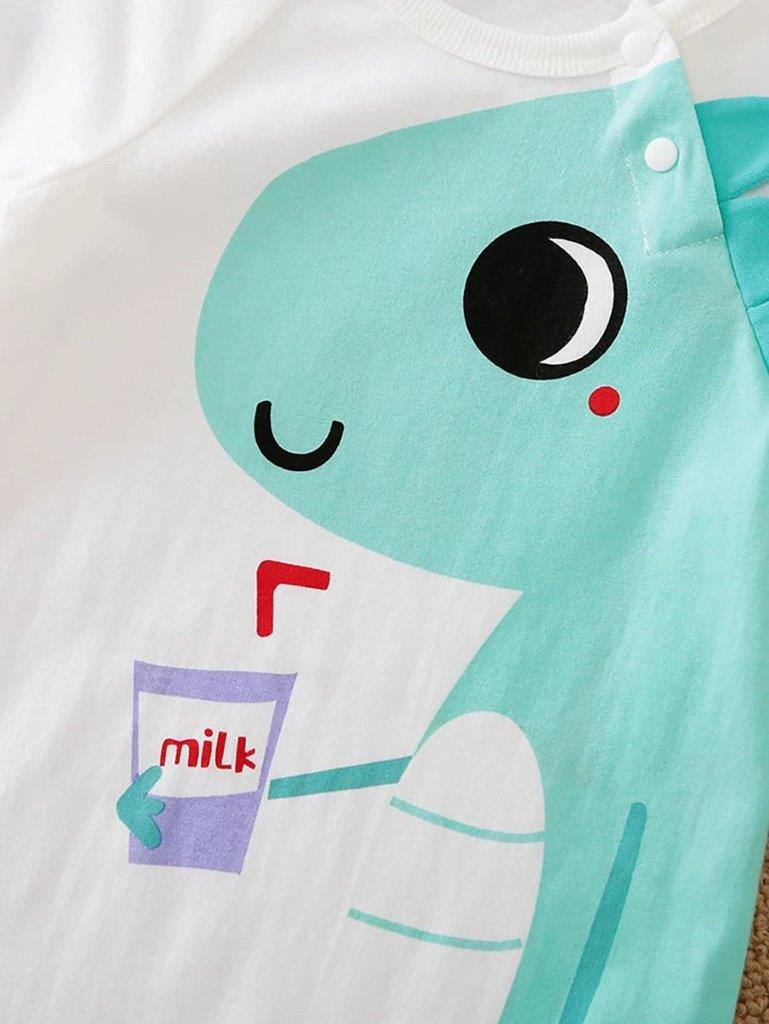 Baby Dinosaur Milk Romper