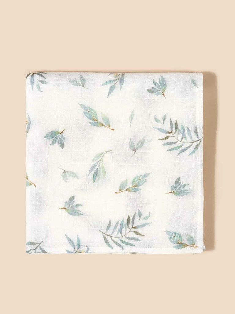 Baby Leaf Muslin Swaddle Blanket