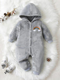 Baby Rainbow Flannel Jumpsuit