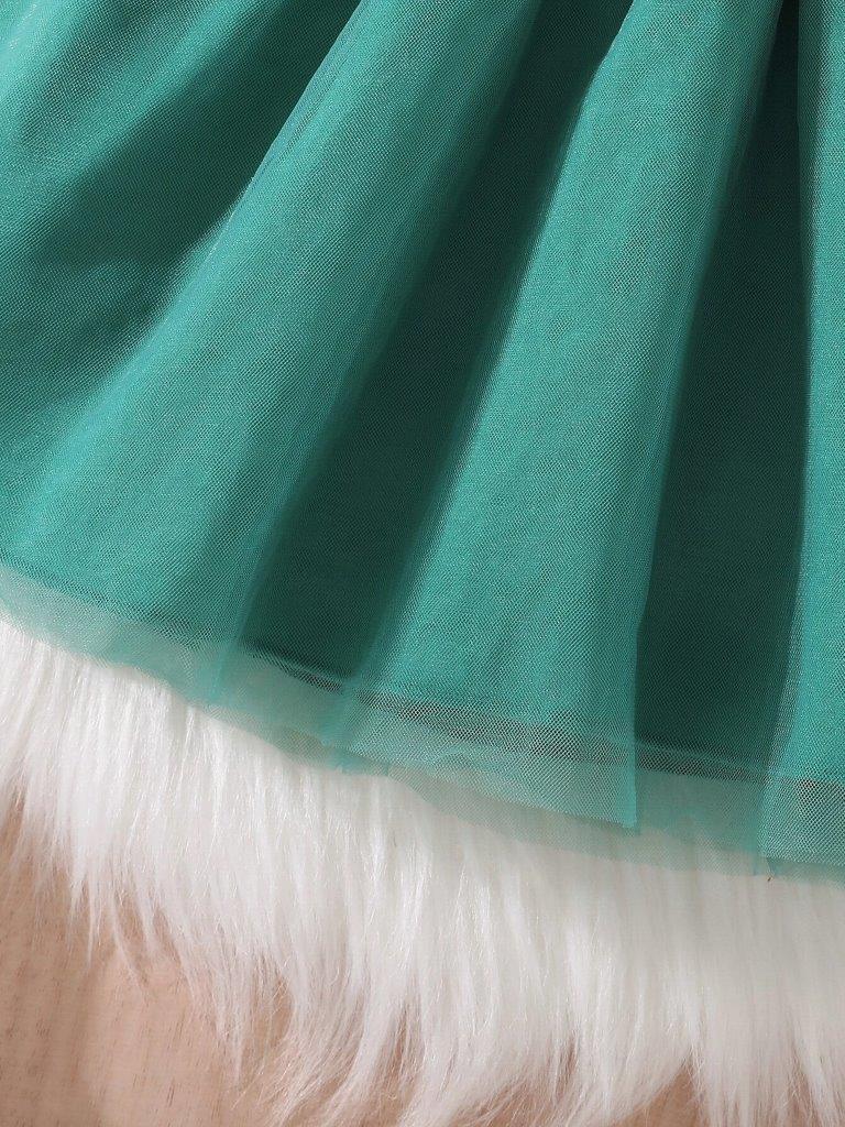 Baby Green Ruffle Floral Dress
