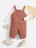 Baby Heart Corduroy Jumpsuit (without Tee)