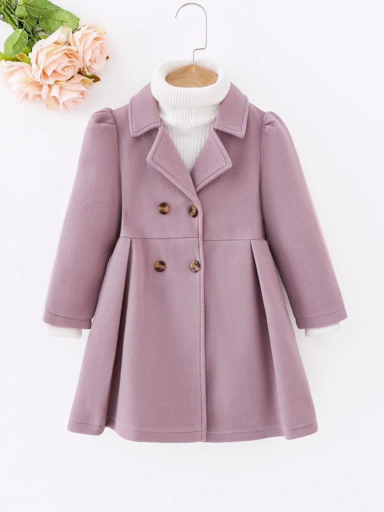 Toddler Girls Double Breasted Coat