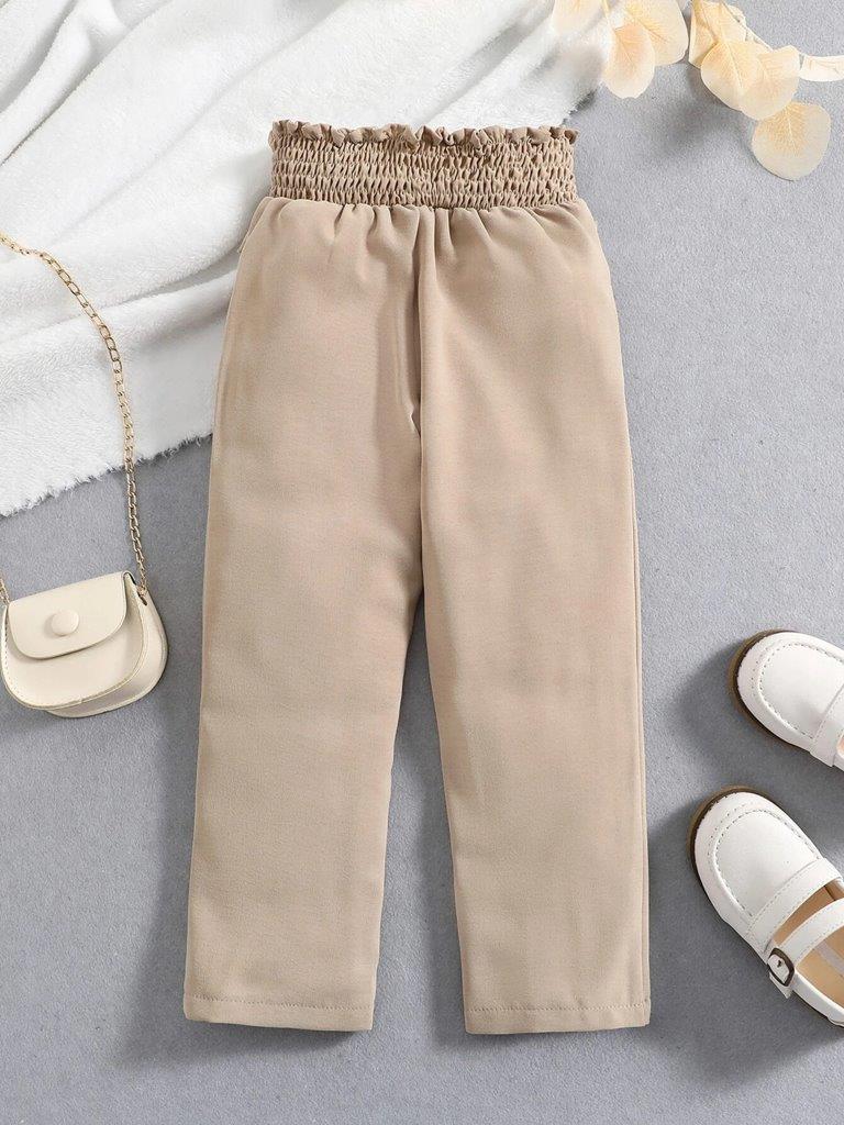Toddler Girls Waist Bow Pants