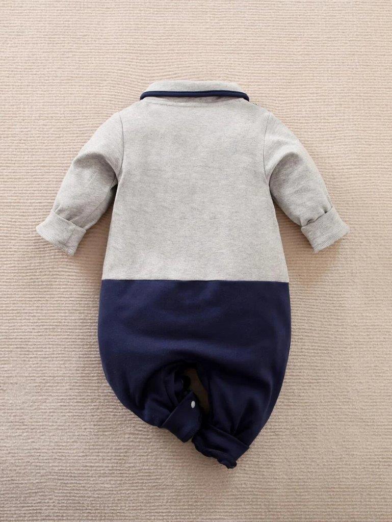Baby Plaid Bow Tie Jumpsuit