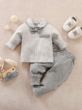 Baby Stripe Bow Tie Set