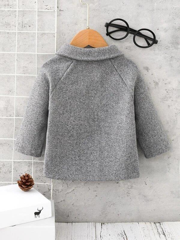 Baby Double Breasted Grey Coat