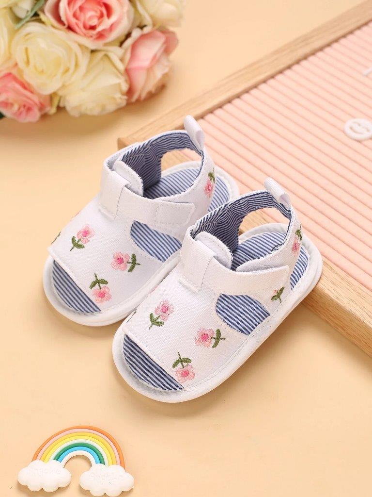 Baby Floral Embroidered Sandals