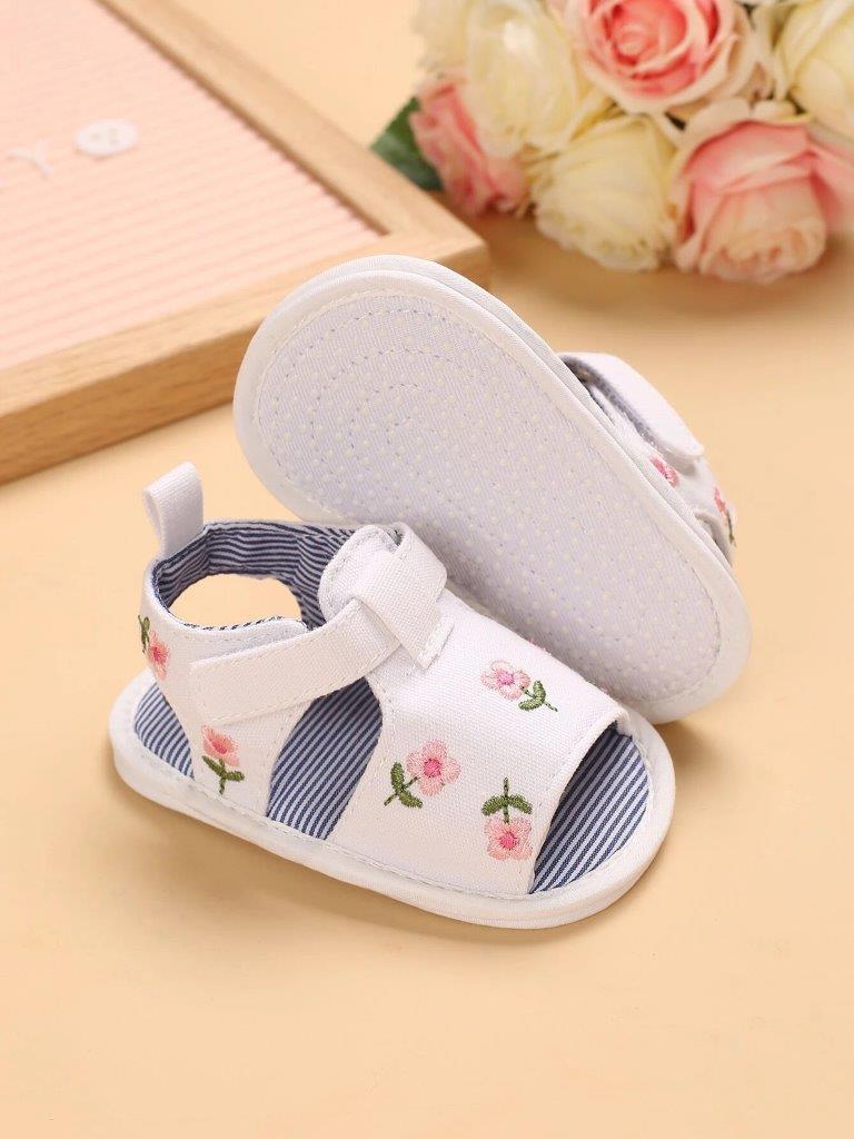 Baby Floral Embroidered Sandals
