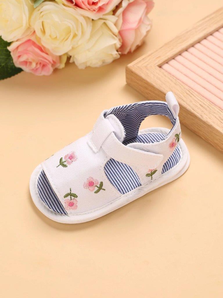 Baby Floral Embroidered Sandals